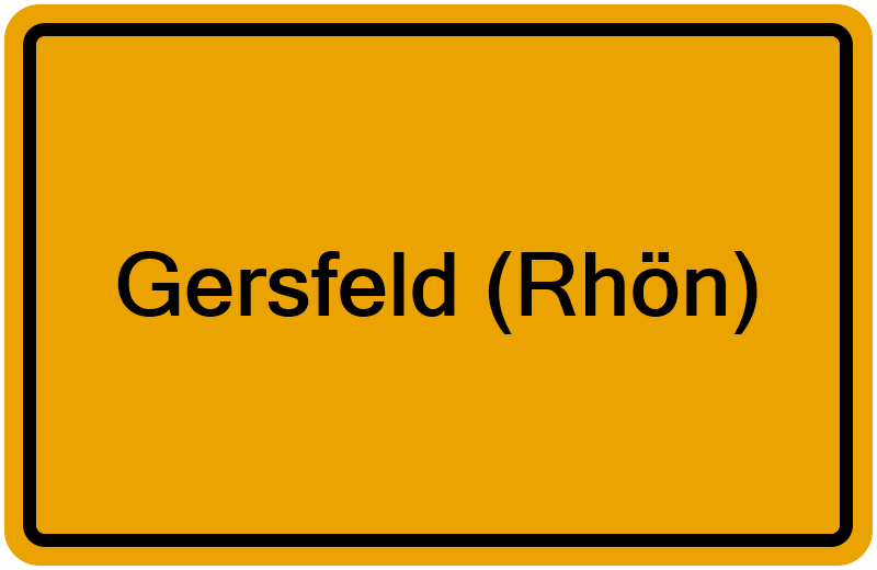 Handelsregisterauszug Gersfeld (Rhön)